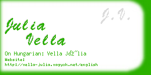 julia vella business card